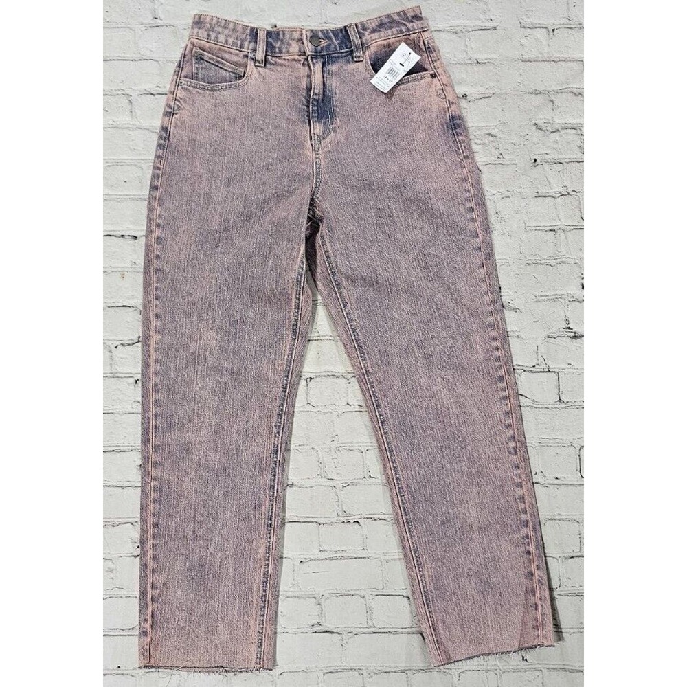 Volcom Stoned Straight High Rise Straight Leg Light Wash Jeans WOMENS SZ 28X27